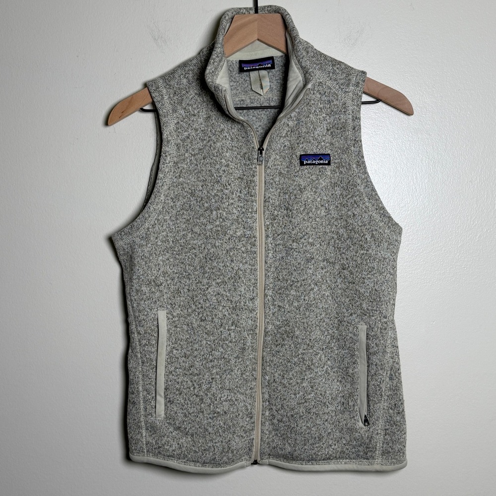 Patagonia Womens Better Sweater Vest M Gray Full Zip Fleece Jacket Gorpcore Hike